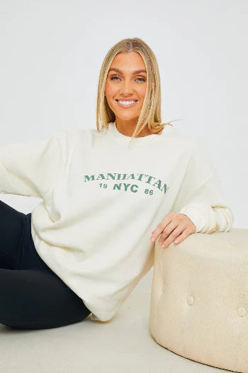 Manhattan Slogan Sweater